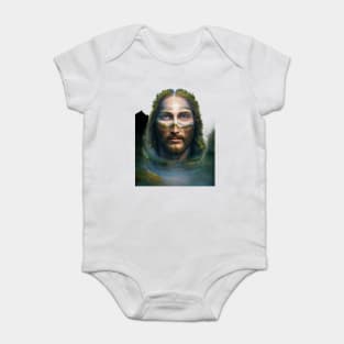 Jesus Christ With Green Head Baby Bodysuit